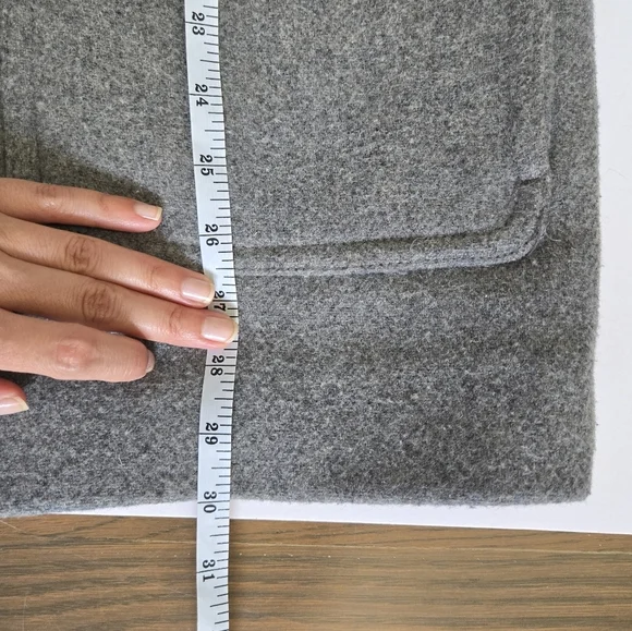 J.Crew Parka Jacket Women's Gray Wool Blend Faux Fur Trim Hooded Full Zip sz 4